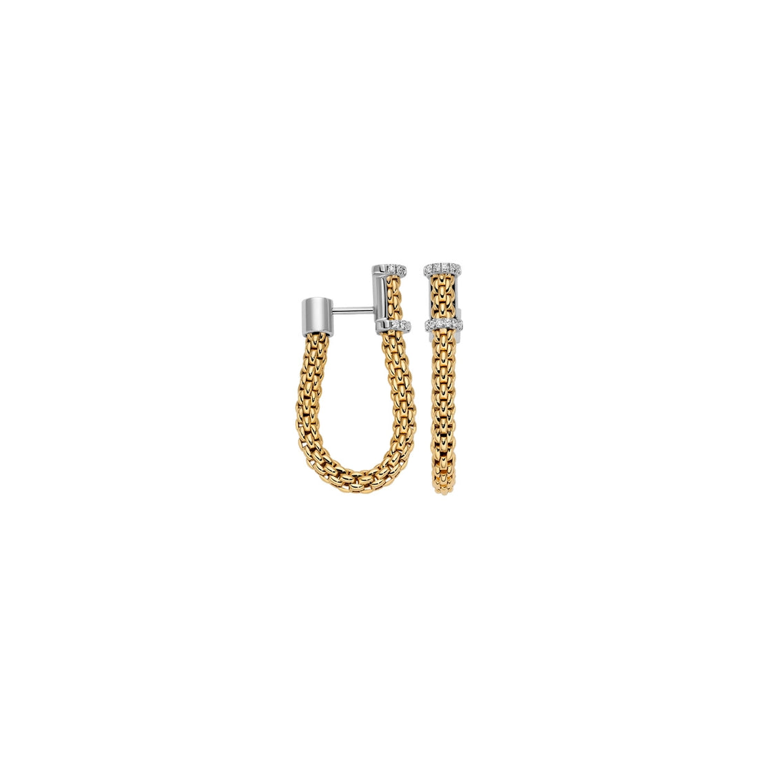 FOPE Earrings in Mixed Metals containing Diamond 10E08OX_BB_G_XBX_000