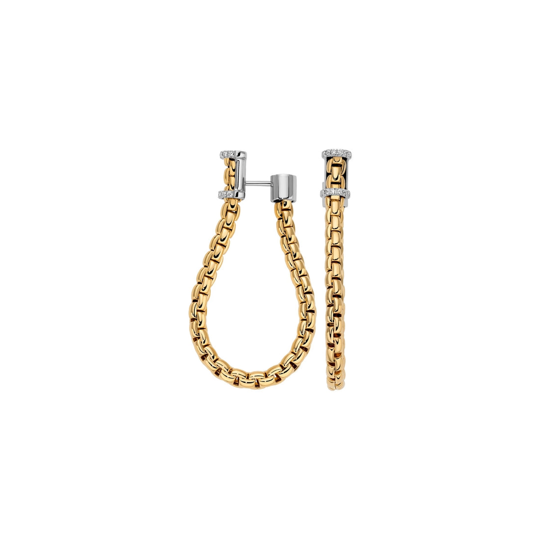 FOPE Earrings in Mixed Metals containing Diamond 11E01OX_BB_G_XBX_000