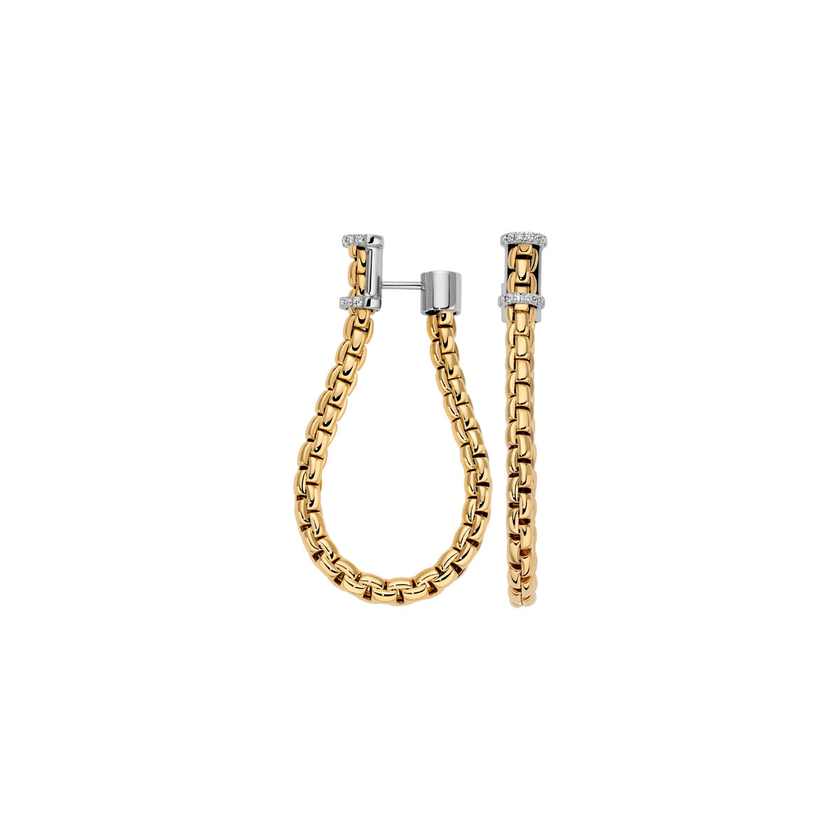 FOPE Earrings in Mixed Metals containing Diamond 11E01OX_BB_G_XBX_000