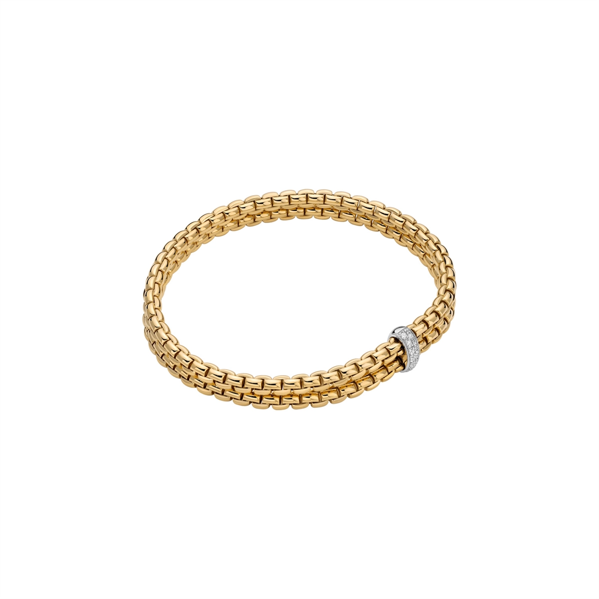 FOPE Bracelets in Mixed Metals containing Diamond 75501BX_BB_G_XBX_00M