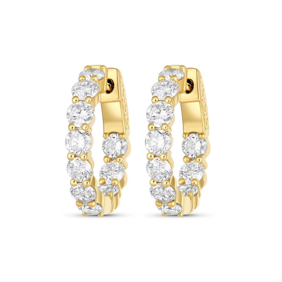 Earrings Earrings in Yellow Gold containing Diamond 450043