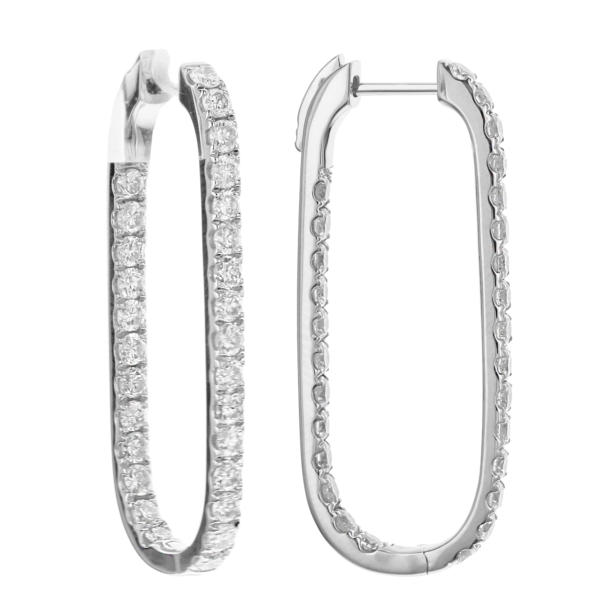 Earrings Earrings in White Gold containing Diamond 450047