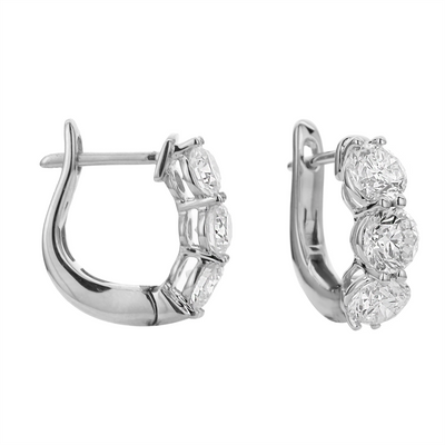 Earrings Earrings in White Gold containing Diamond 450051