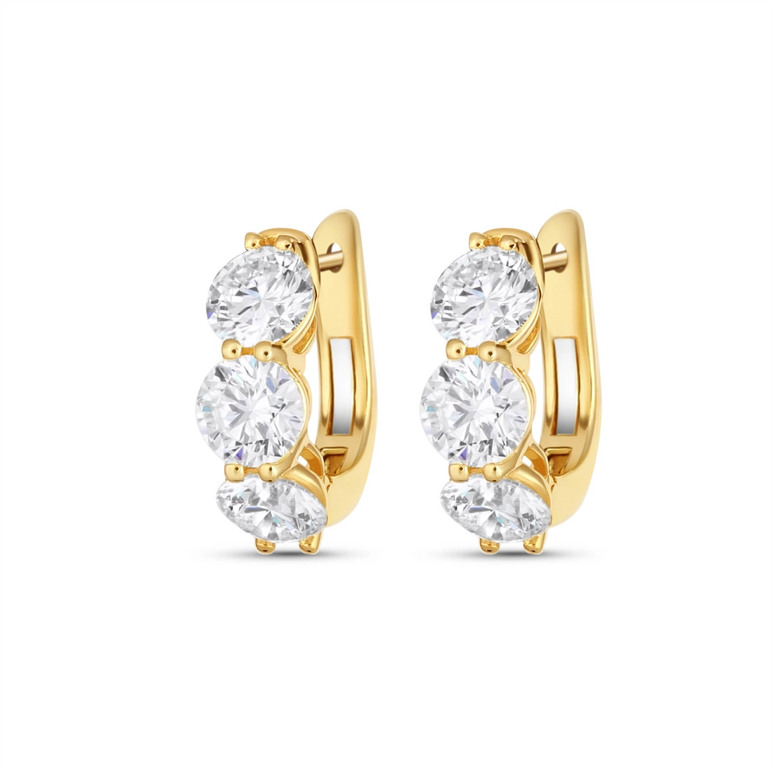 Earrings Earrings in Yellow Gold containing Diamond 450054