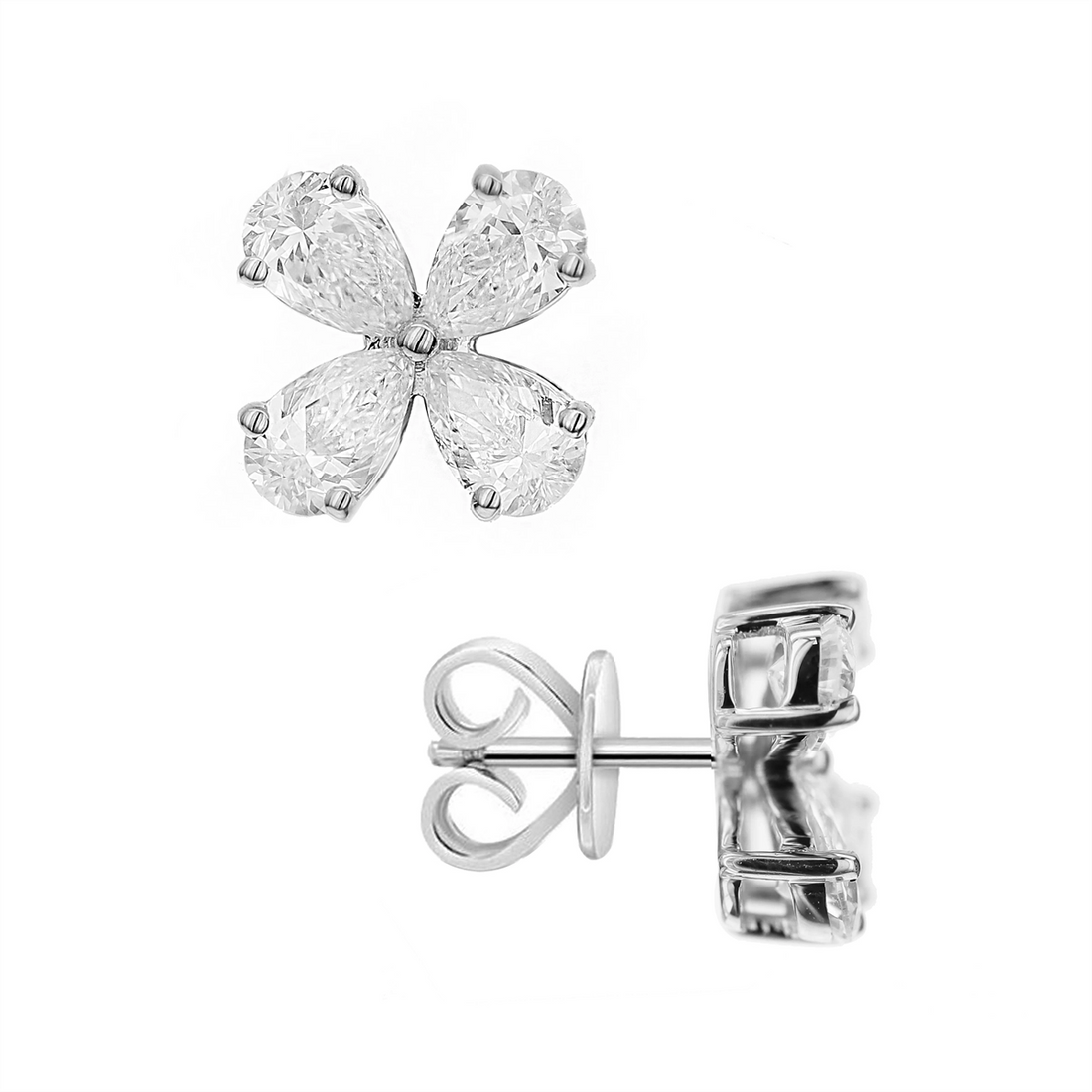 Earrings Earrings in White Gold containing Diamond 450067