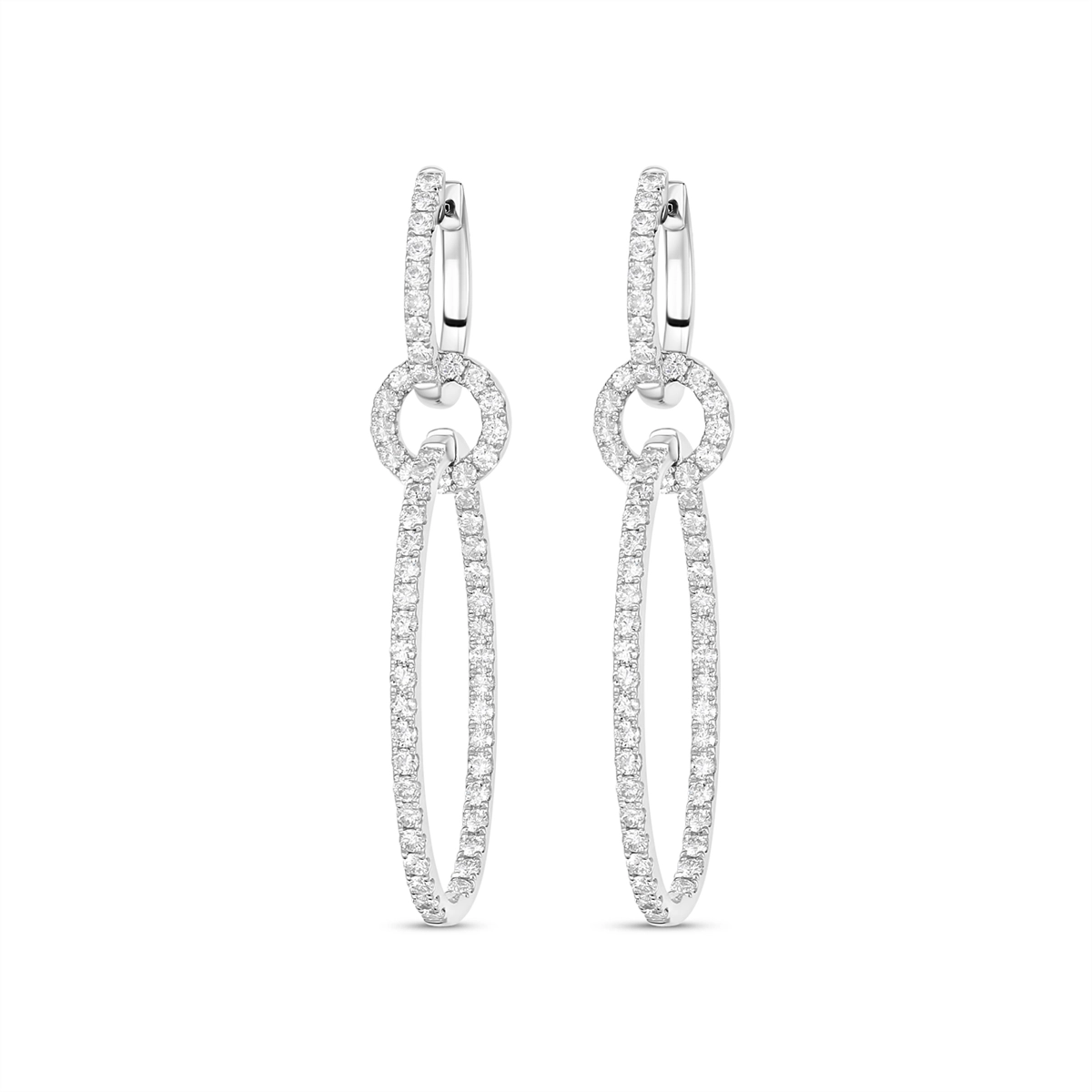 Earrings Earrings in White Gold containing Diamond 450068