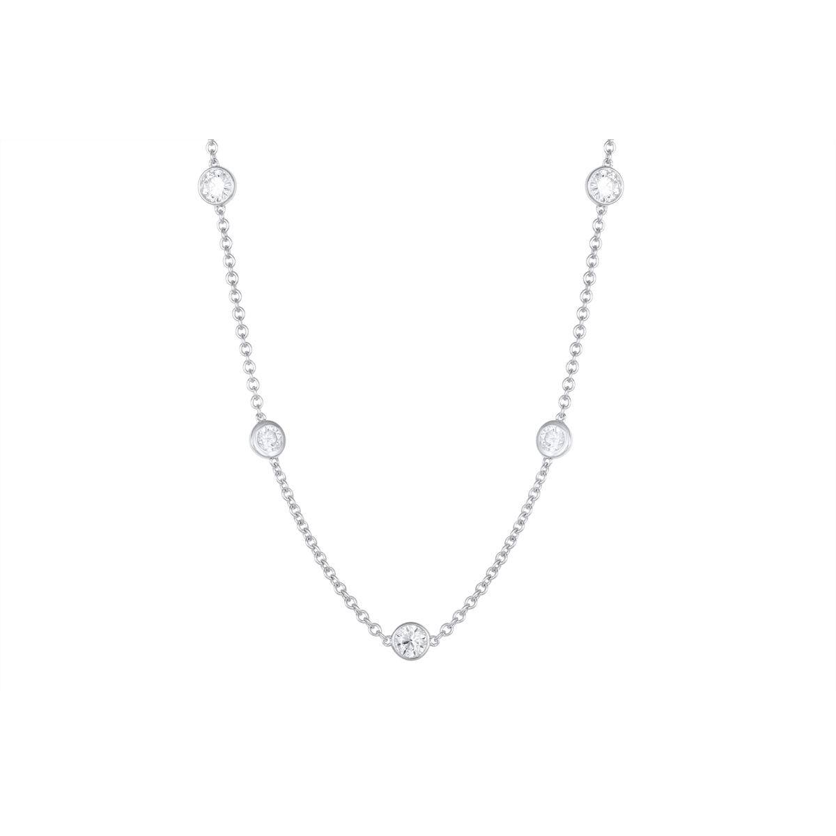 Necklaces Necklaces in White Gold containing Diamond 450092