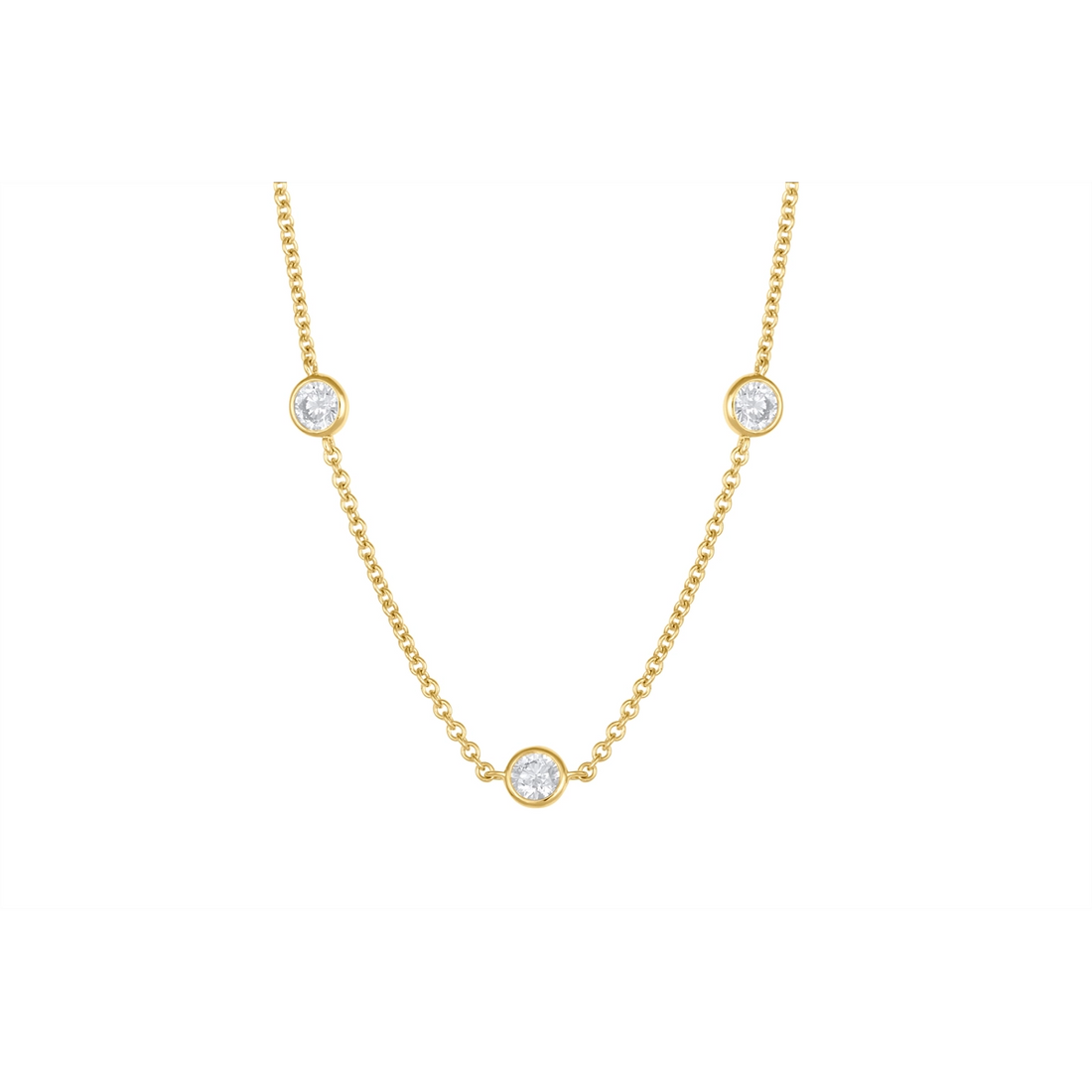 Necklaces Necklaces in Yellow Gold containing Diamond 450095