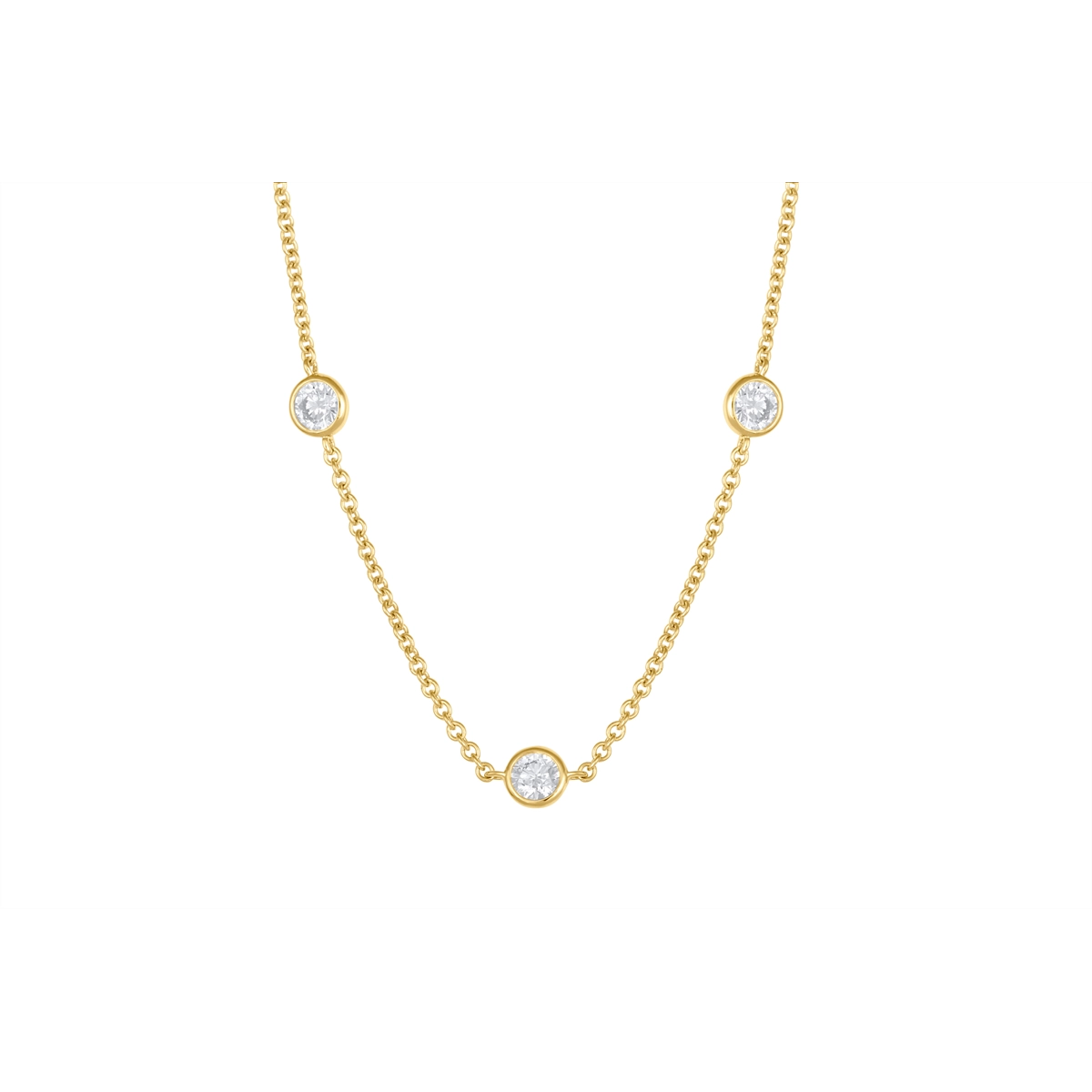 Necklaces Necklaces in Yellow Gold containing Diamond 450095