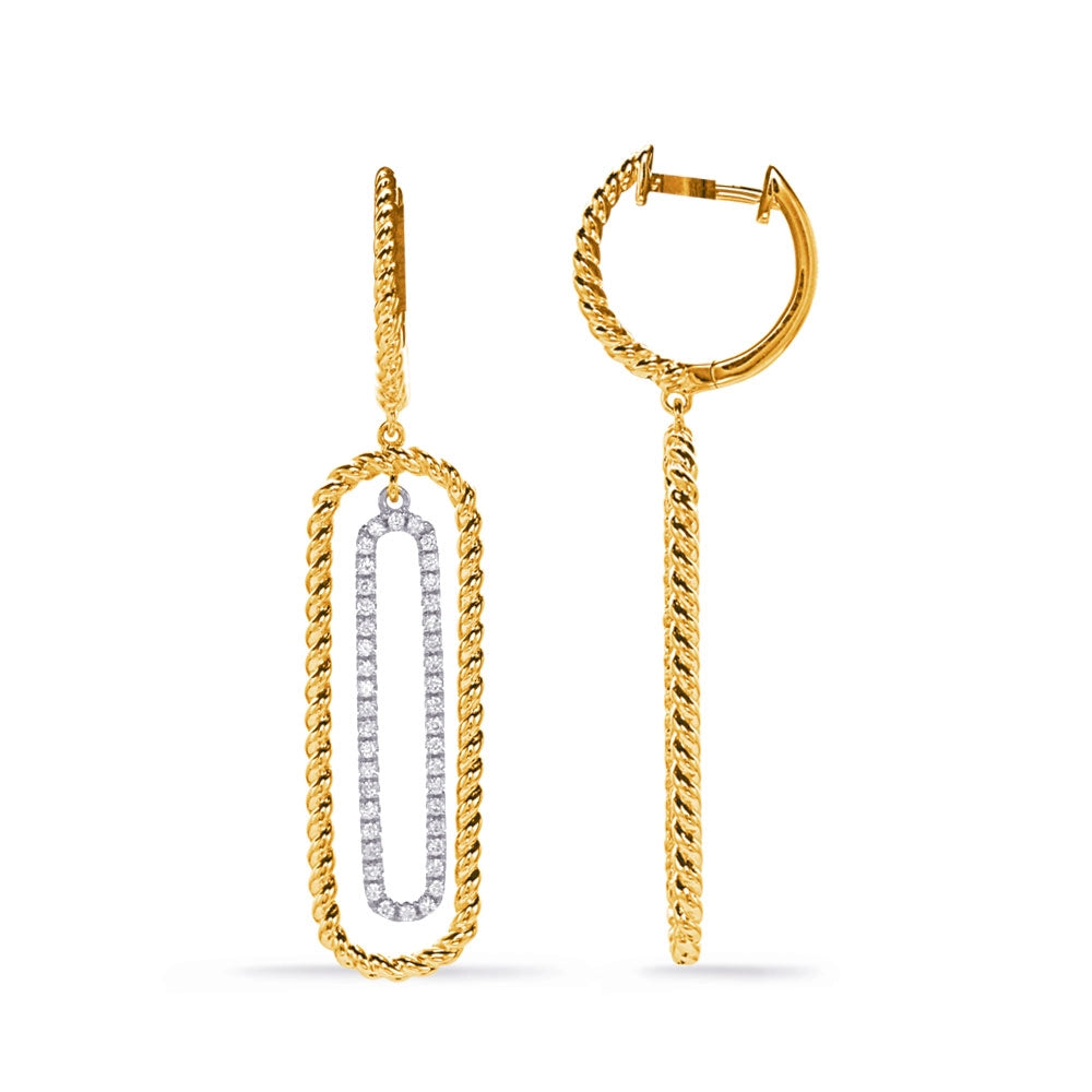Earrings Earrings in Mixed Metals containing Diamond 450106