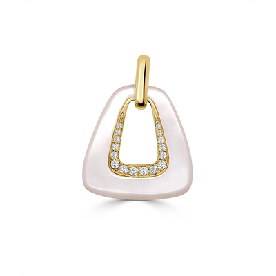 Frederic Sage Necklaces in Yellow Gold containing Mother of pearl, Multi-gemstone, Diamond P30019W-4YMPC