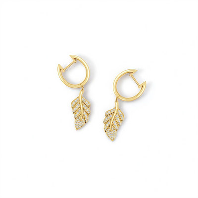 Frederic Sage Earrings in Yellow Gold containing Diamond E20034-4Y