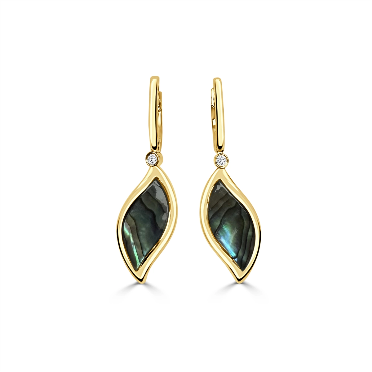 Frederic Sage Earrings in Yellow Gold containing Other, Multi-gemstone, Diamond E20444A-4Y