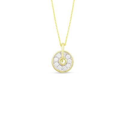 Frederic Sage Necklaces in Mixed Metals containing Diamond P3376-4-YW