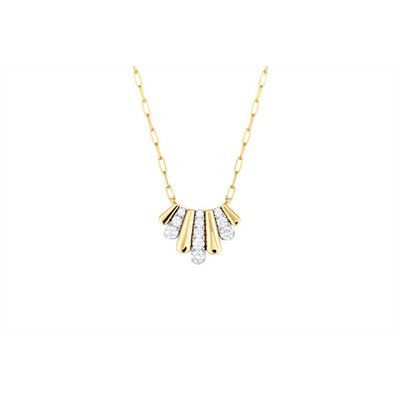 Frederic Sage Necklaces in Mixed Metals containing Diamond P30016D-4YW