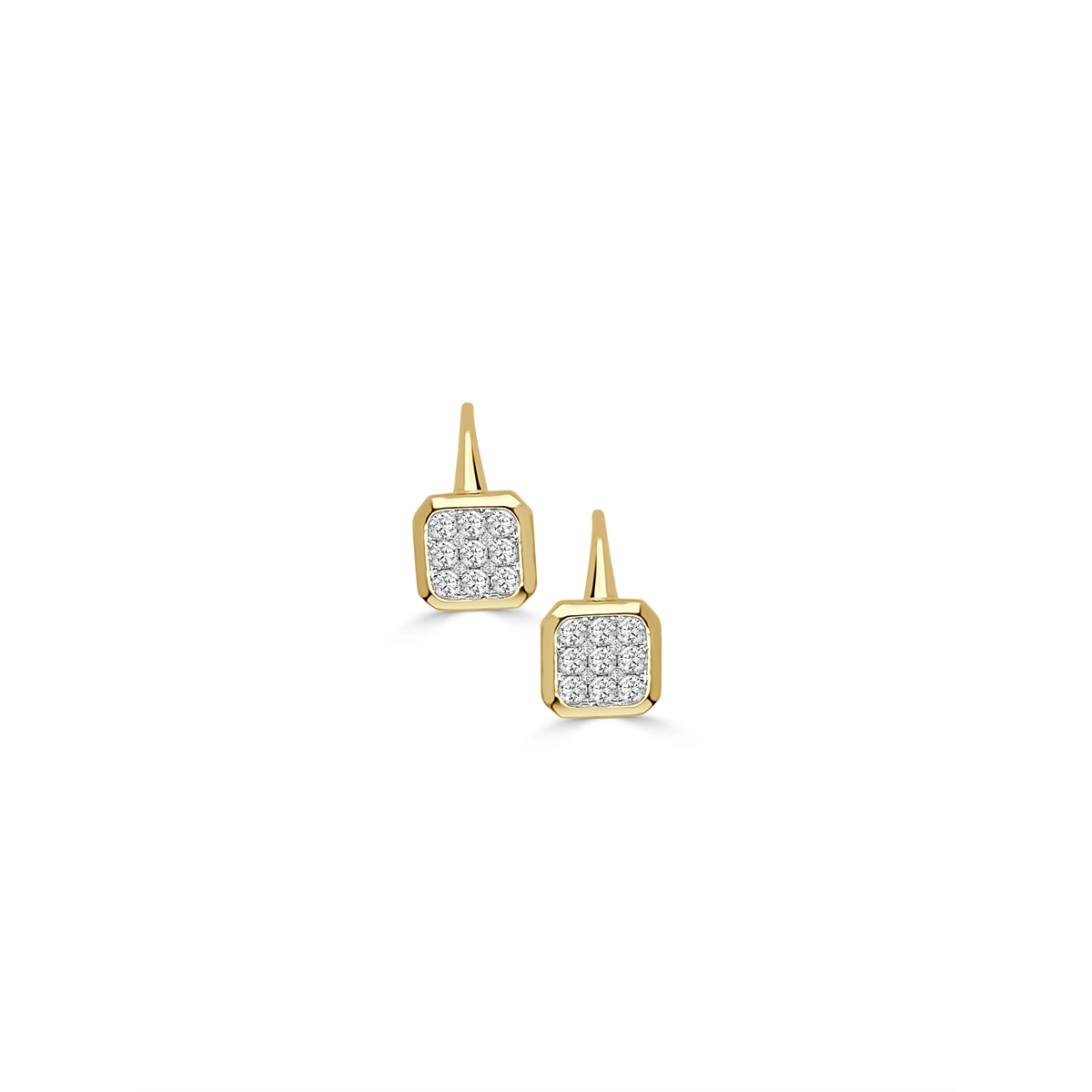 Frederic Sage Earrings in Mixed Metals containing Diamond E2938-4-YW