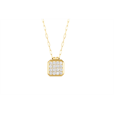Frederic Sage Necklaces in Mixed Metals containing Diamond P3648MPC-4-YG