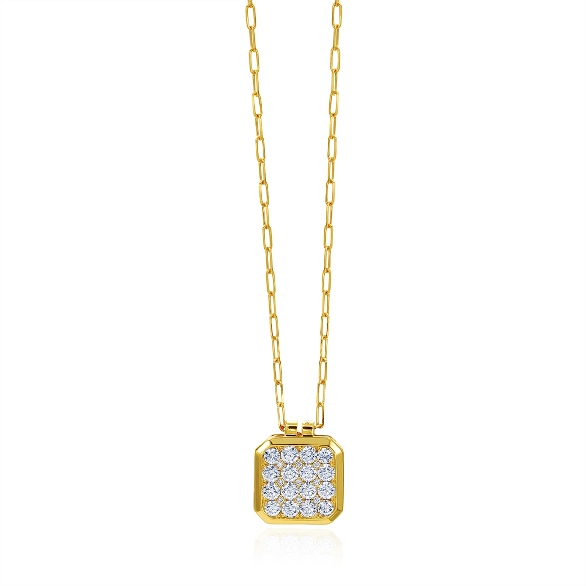 Frederic Sage Necklaces in Mixed Metals containing Diamond P3648MPC-4-YG