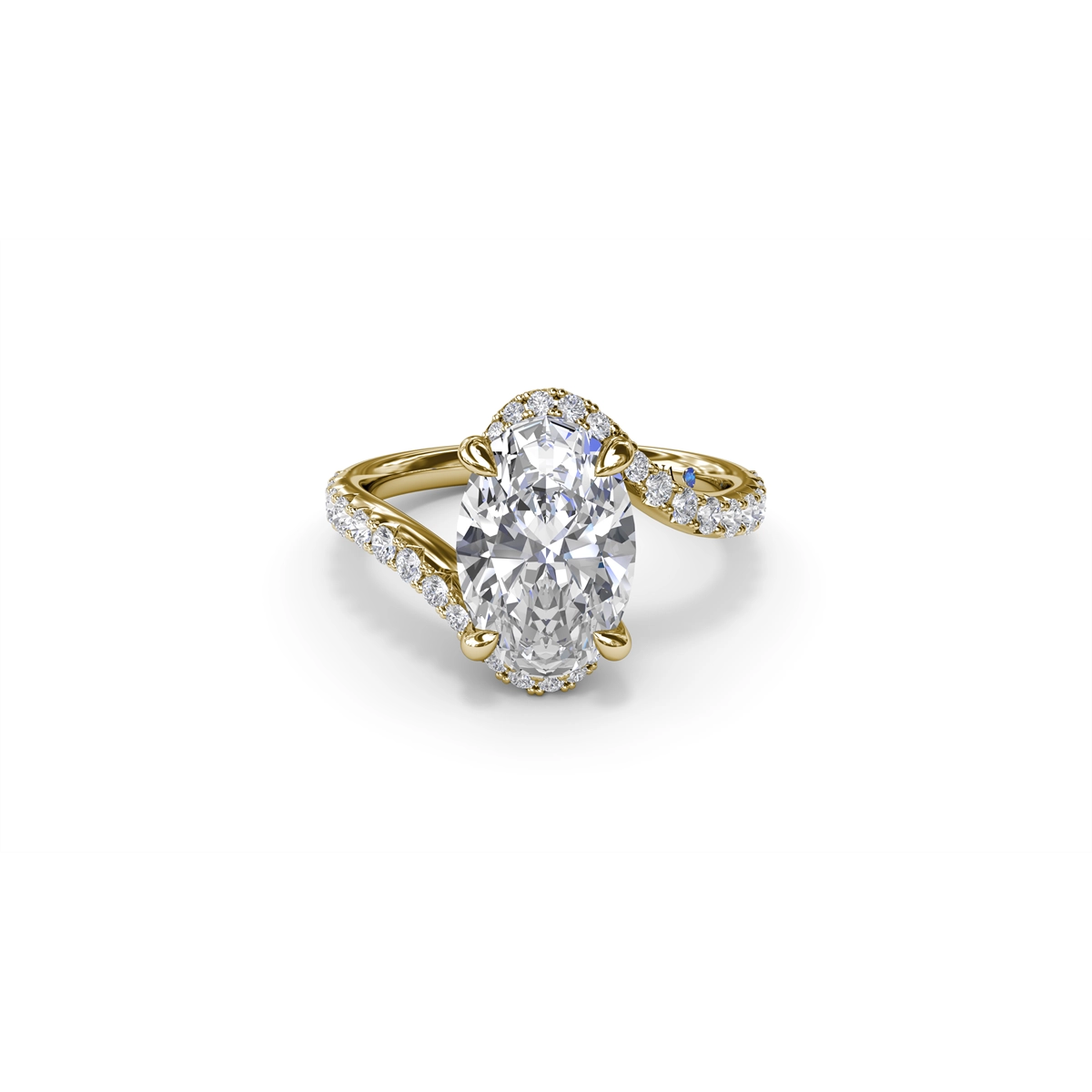Fana Engagement Rings in Yellow Gold containing Diamond S4393-2_0CT-OV-14KY