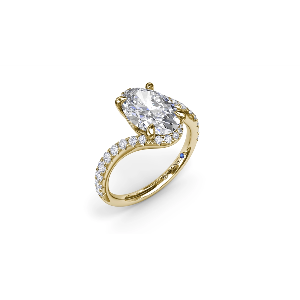 Fana Engagement Rings in Yellow Gold containing Diamond S4393-2_0CT-OV-14KY