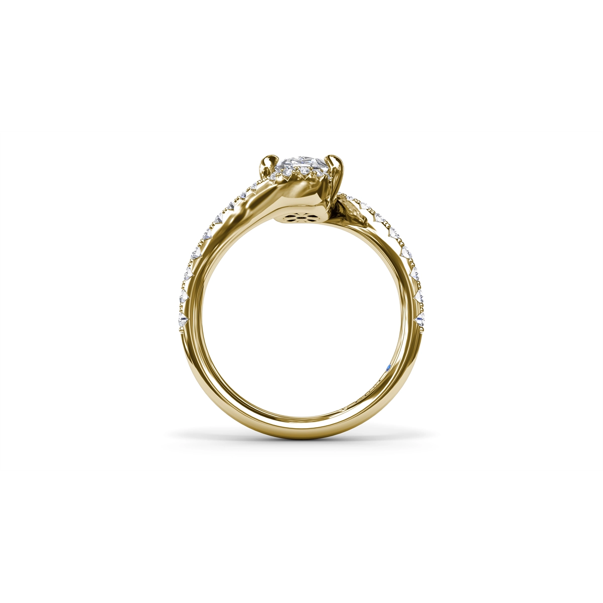 Fana Engagement Rings in Yellow Gold containing Diamond S4393-2_0CT-OV-14KY