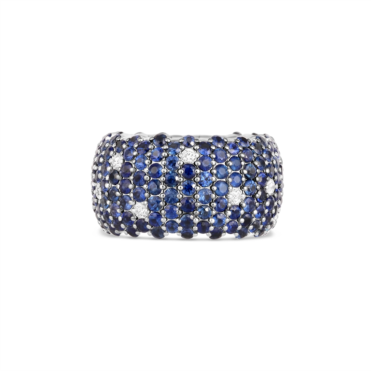 Zydo Rings in White Gold containing Multi-gemstone, Diamond, Sapphire PU07DBSW