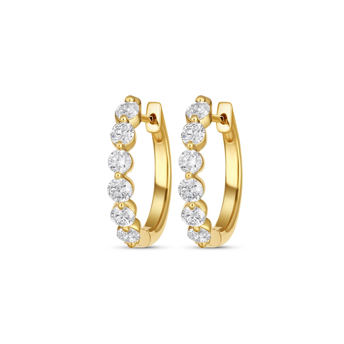 Earrings Earrings in Yellow Gold containing Diamond 450216