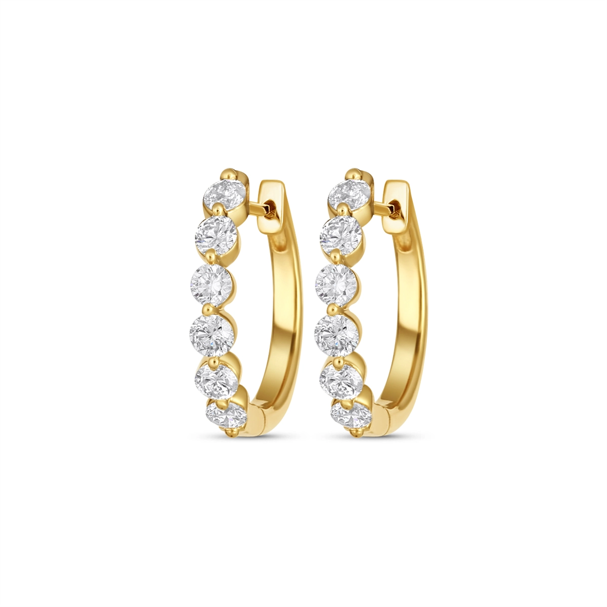 Earrings Earrings in Yellow Gold containing Diamond 450216