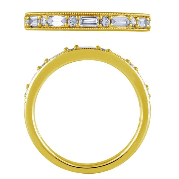 Wedding Bands Wedding Rings in Yellow Gold containing Diamond 450218