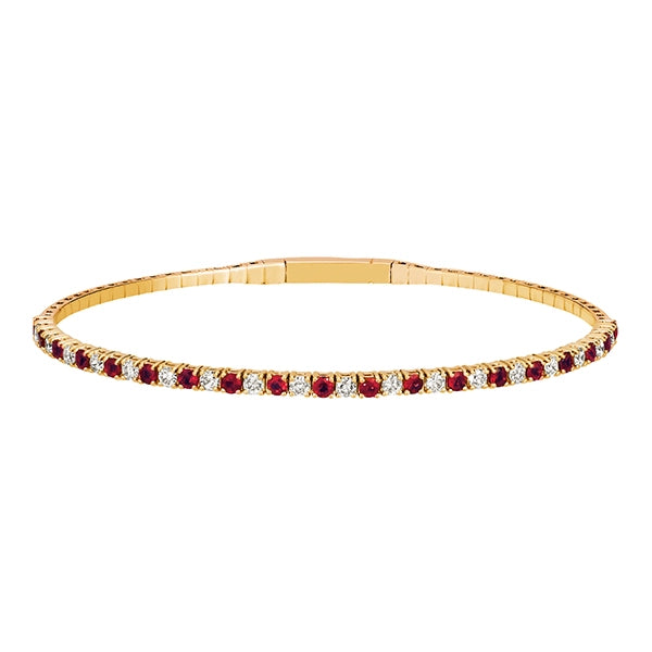 Bracelets Bracelets in Yellow Gold containing Multi-gemstone, Diamond, Ruby 450226