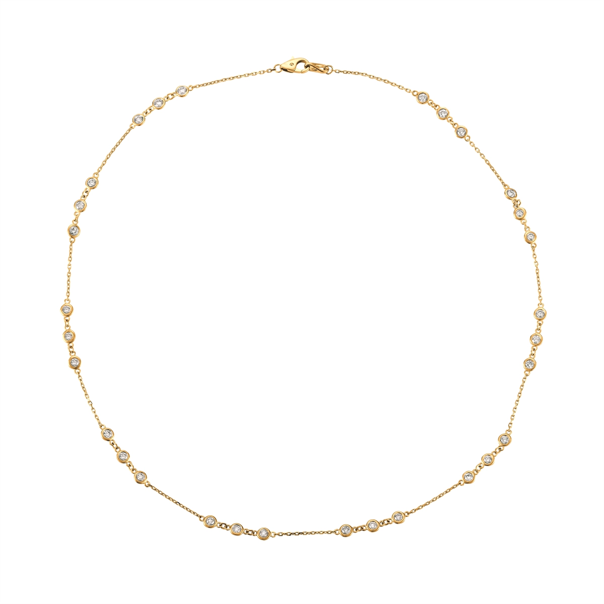 Necklaces Necklaces in Yellow Gold containing Diamond 450231