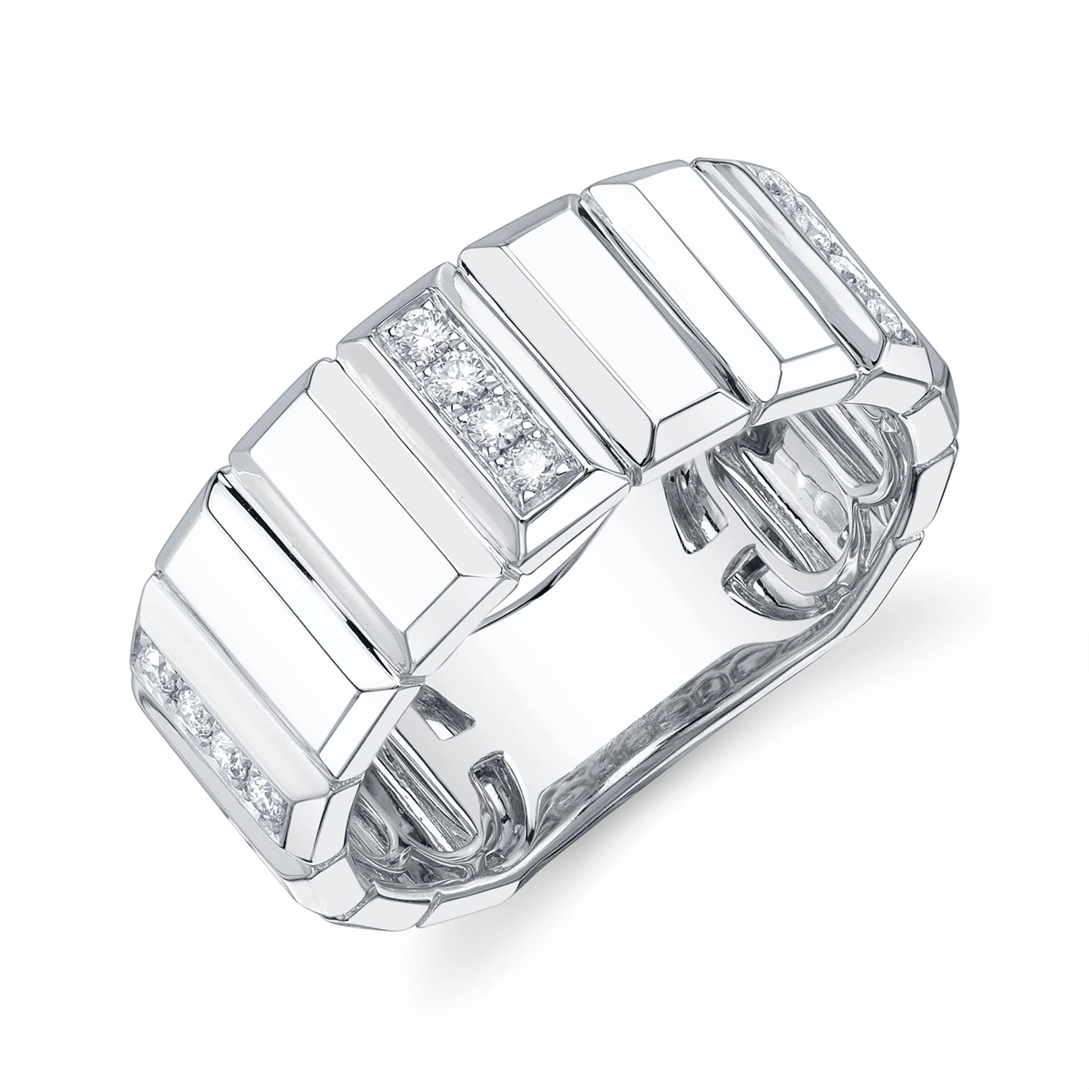 Wedding Bands Rings in White Gold containing Diamond 450326
