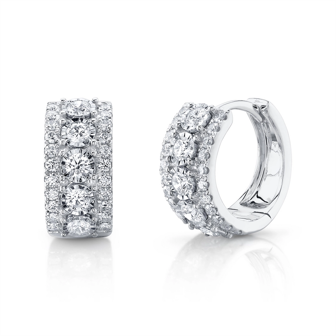 Earrings Earrings in White Gold containing Diamond 450332