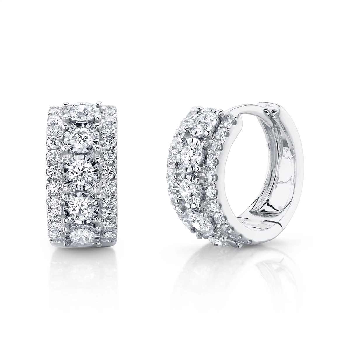 Earrings Earrings in White Gold containing Diamond 450332