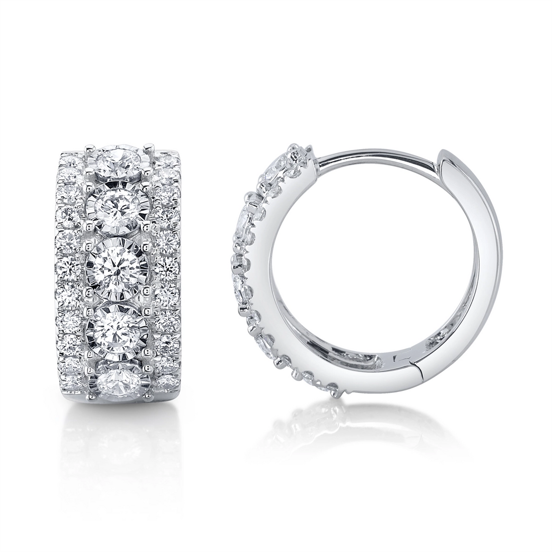 Earrings Earrings in White Gold containing Diamond 450332