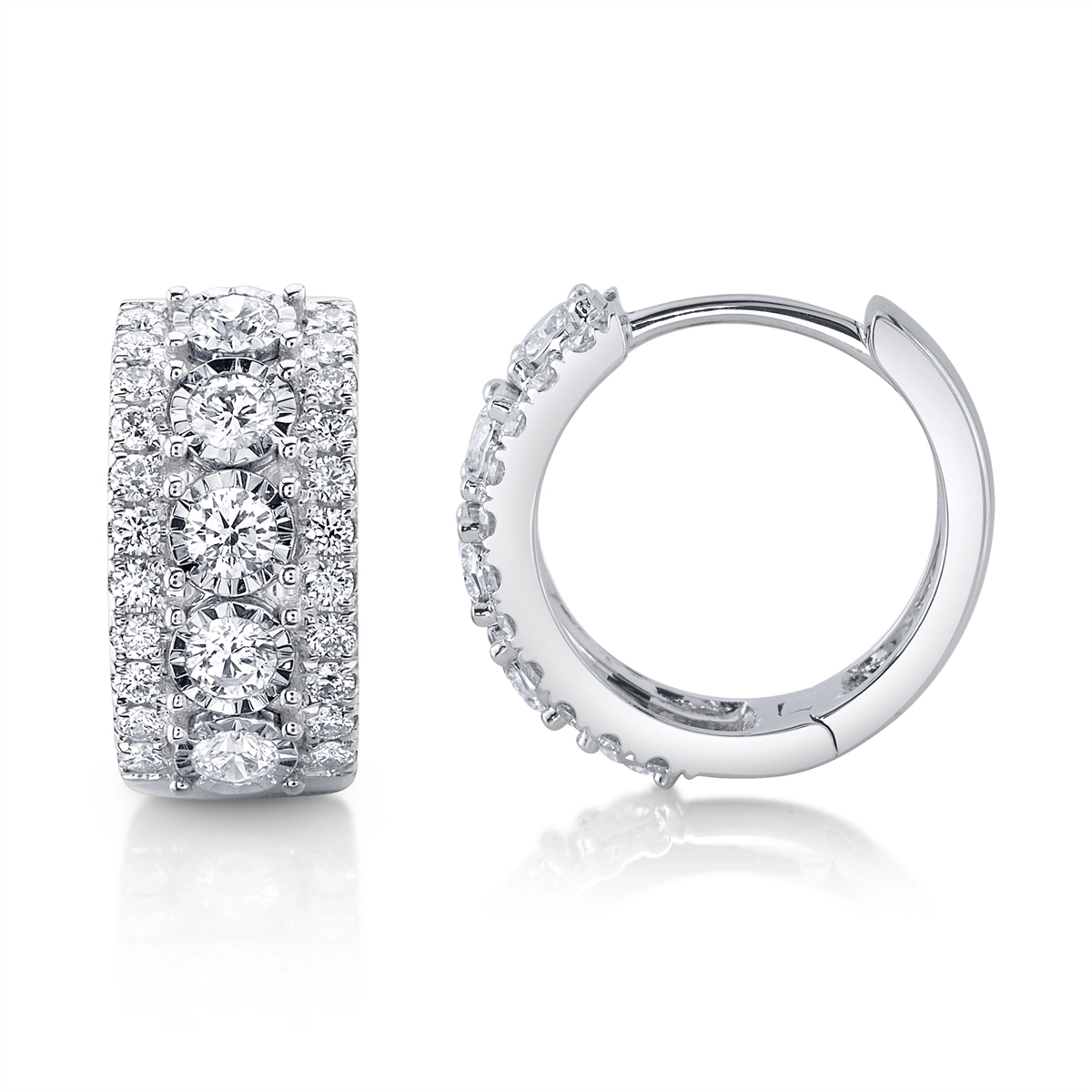 Earrings Earrings in White Gold containing Diamond 450332