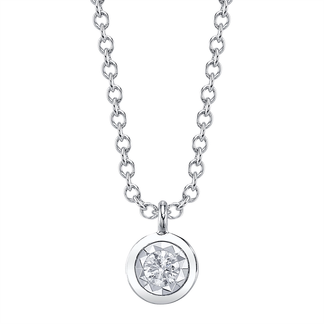Necklaces Necklaces in White Gold containing Diamond 450334