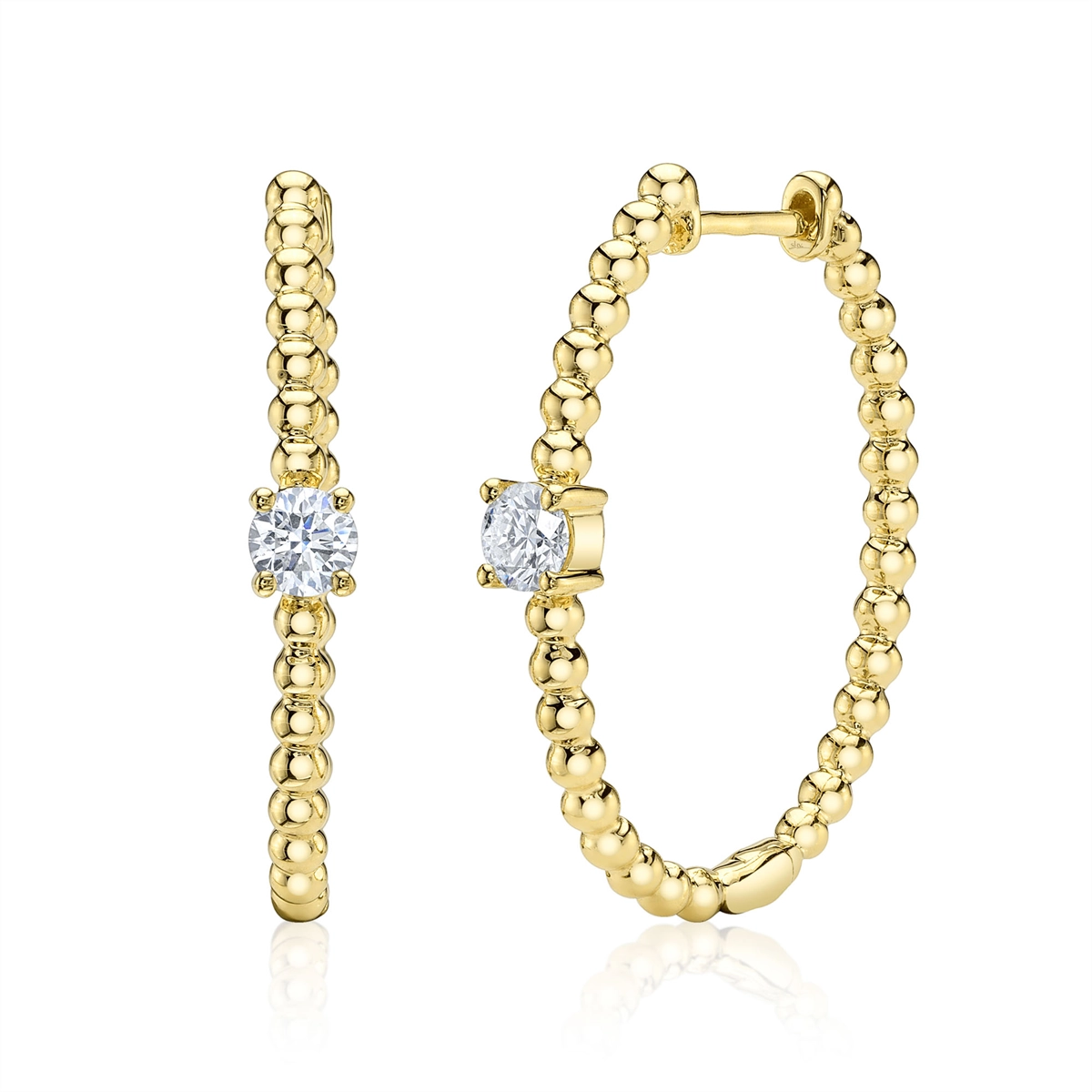 Earrings Earrings in Yellow Gold containing Diamond 450342