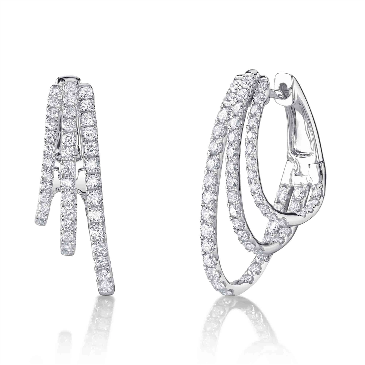 Earrings Earrings in White Gold containing Diamond 450343