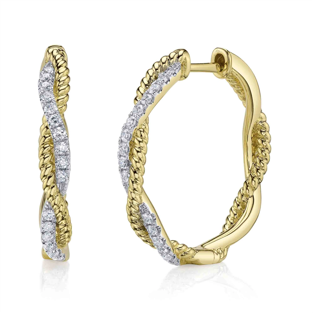 Earrings Earrings in Yellow Gold containing Diamond 450349
