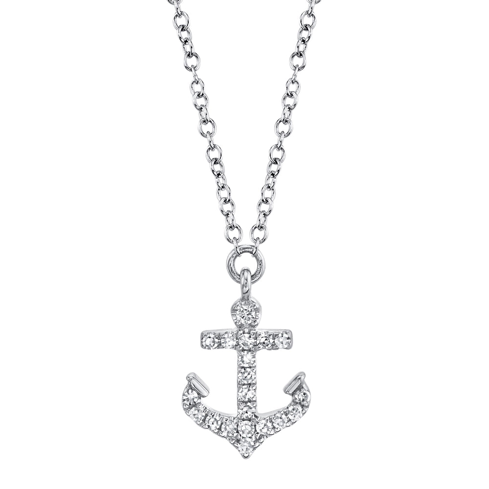 Necklaces Necklaces in White Gold containing Diamond 450356