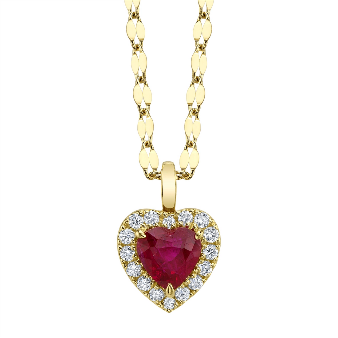 Necklaces Necklaces in Yellow Gold containing Multi-gemstone, Diamond, Ruby 450367