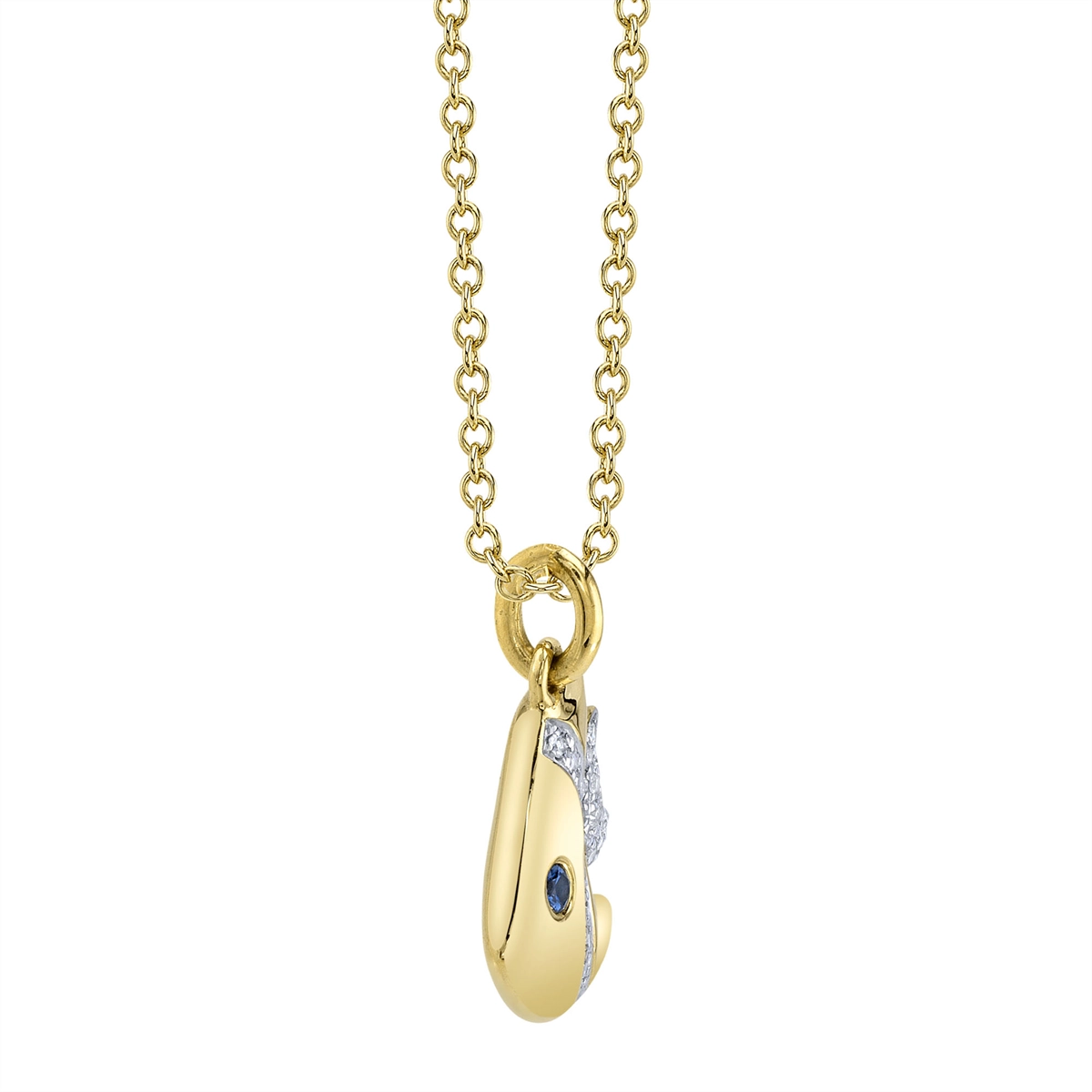 Necklaces Necklaces in Yellow Gold containing Multi-gemstone, Diamond, Sapphire 450371