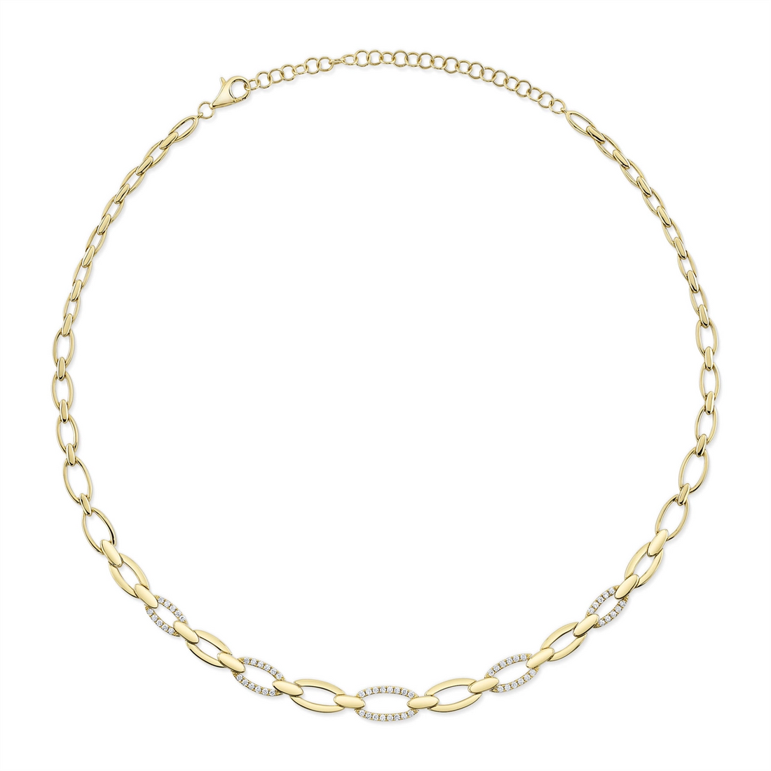 Necklaces Necklaces in Yellow Gold containing Diamond 450378