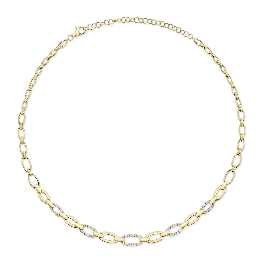 Necklaces Necklaces in Yellow Gold containing Diamond 450378