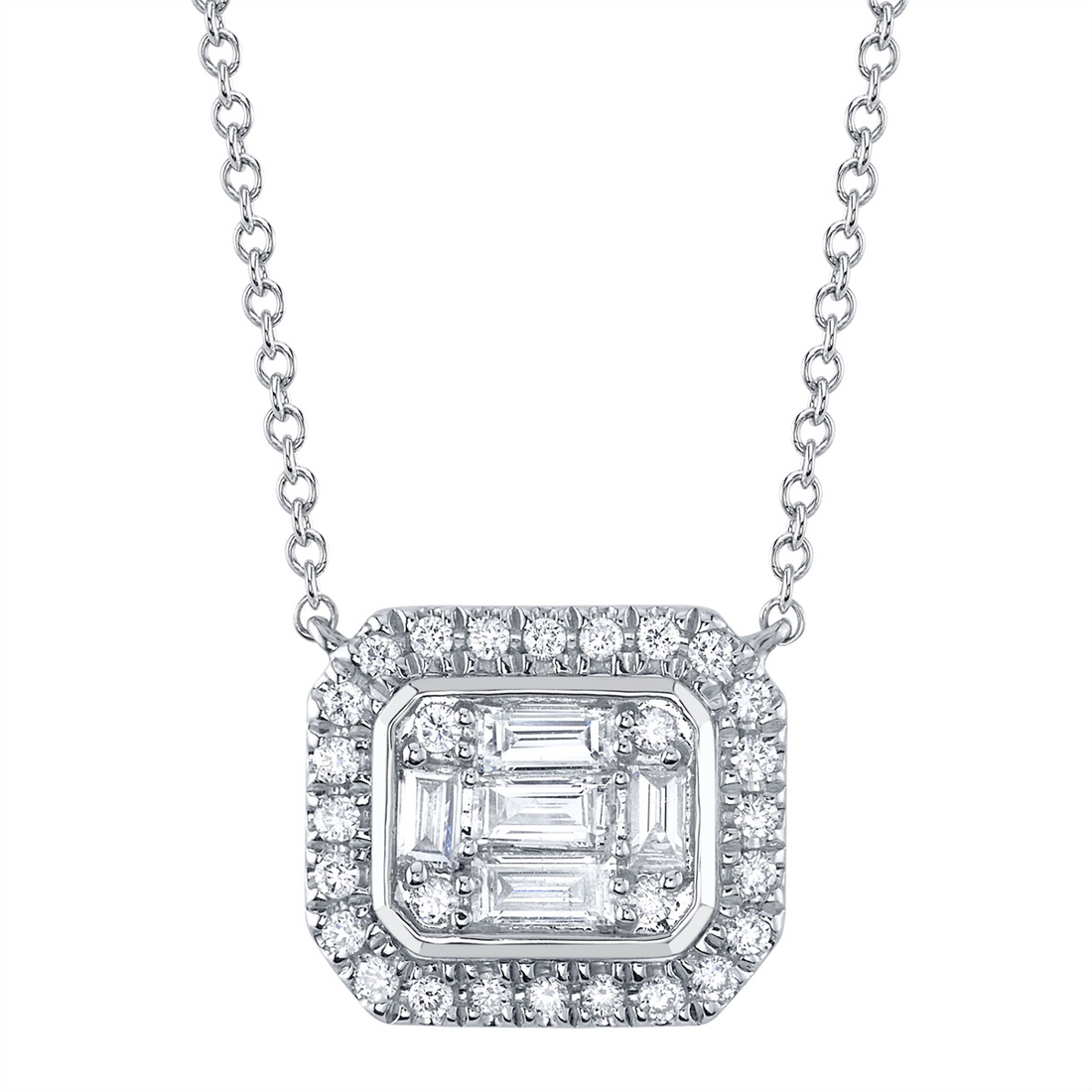 Necklaces Necklaces in White Gold containing Diamond 450381