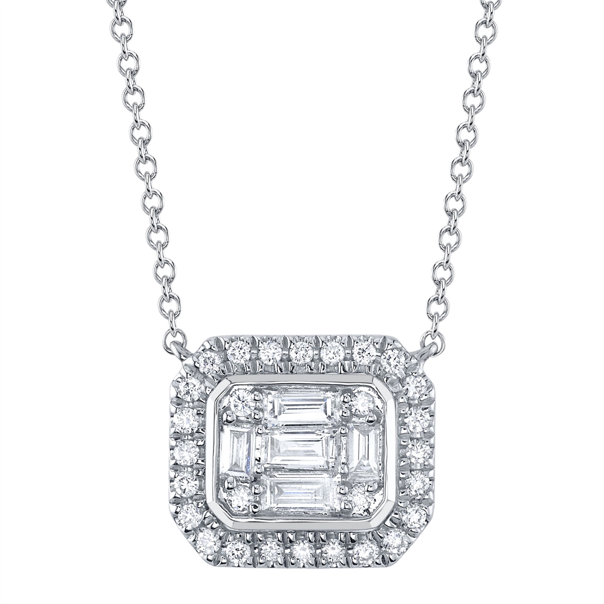Necklaces Necklaces in White Gold containing Diamond 450381
