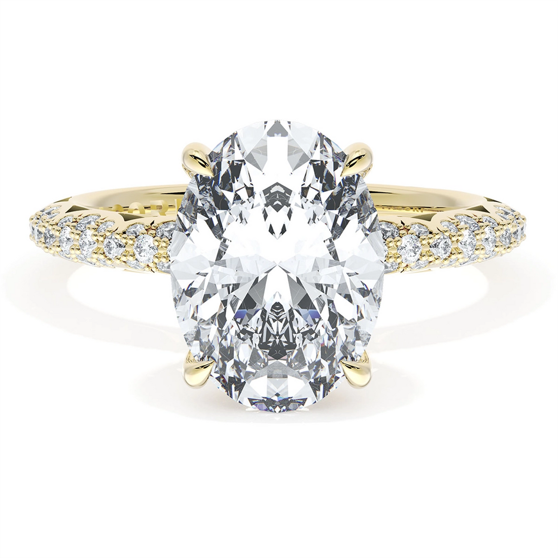 Tacori Engagement Rings in Yellow Gold containing Diamond 402 2.4 OV 10X7 Y