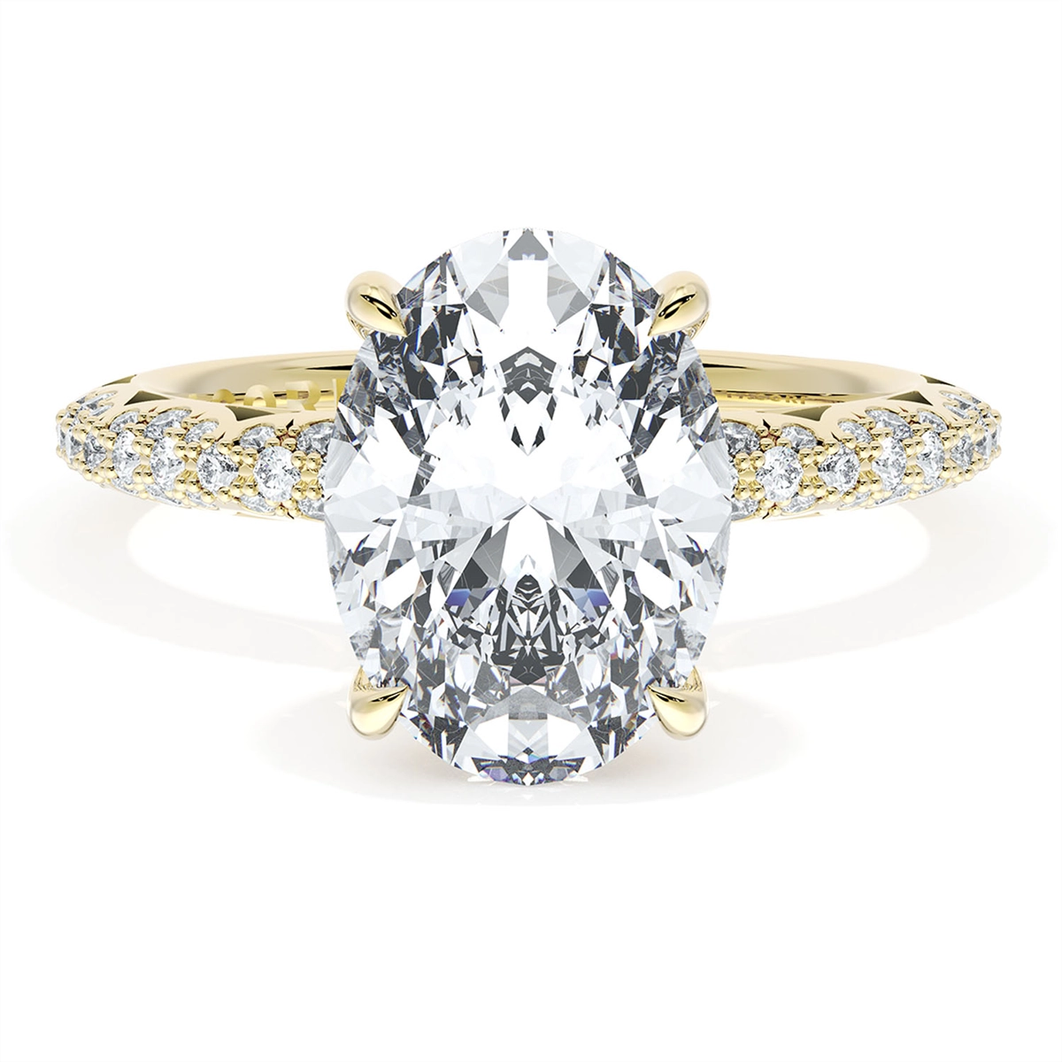 Tacori Engagement Rings in Yellow Gold containing Diamond 402 2.4 OV 10X7 Y