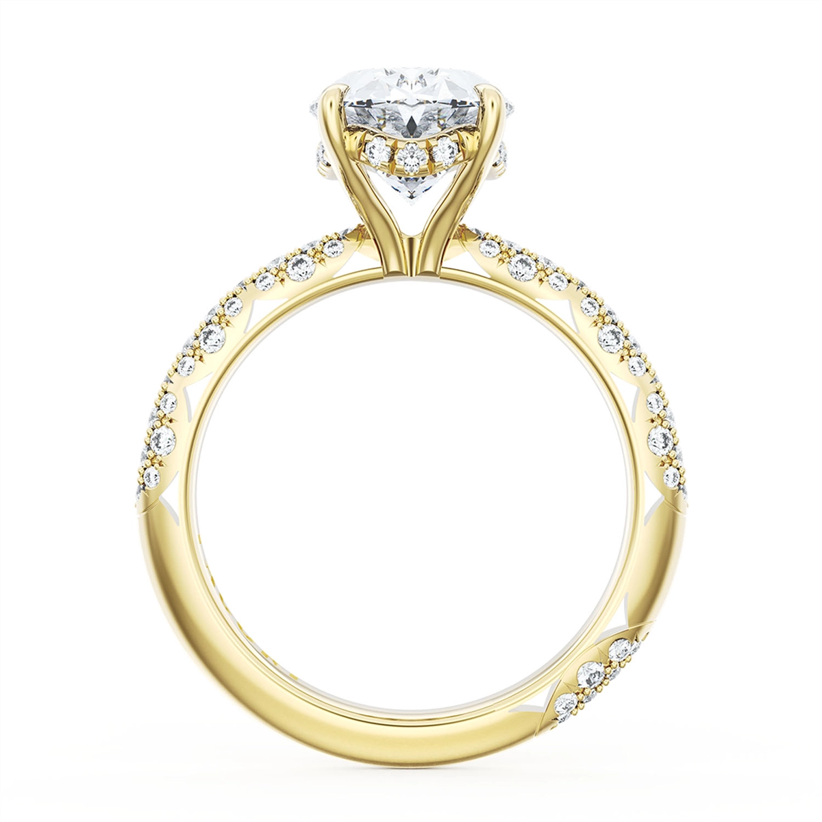 Tacori Engagement Rings in Yellow Gold containing Diamond 402 2.4 OV 10X7 Y